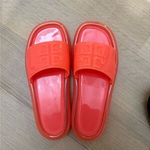 NWOT Tory Burch Jelly Slides - Hot Pink - Size 8 -